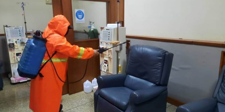 PC ha desinfectado  más de 145 mil espacios priorizados en Trujillo