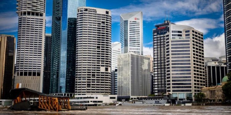 Brisbane, Australia afectada por las lluvias.
