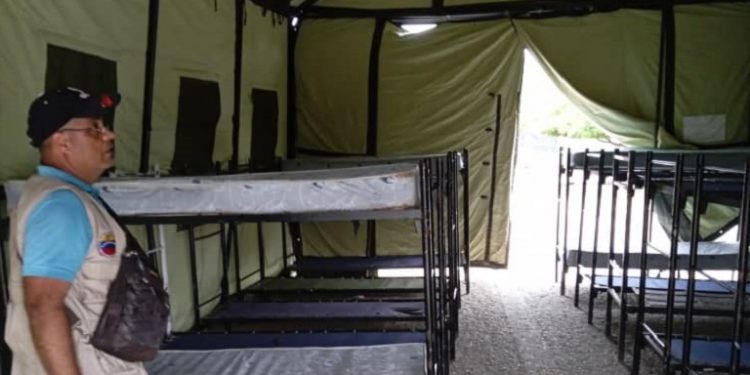 Gobierno Nacional instala carpas de triaje en el Sur del Lago