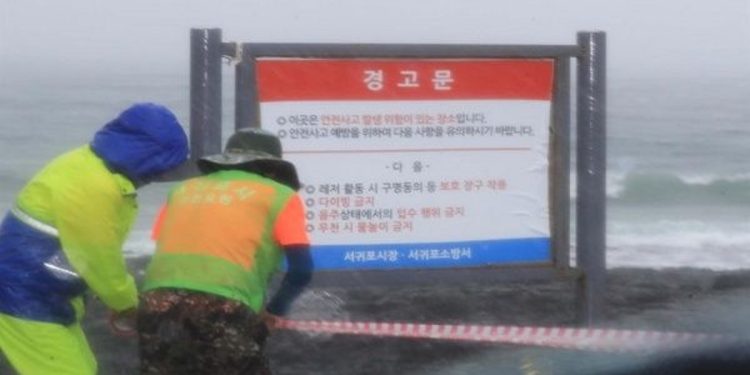 Tifón Hinnamnor deja diez las víctimas en Corea del Sur