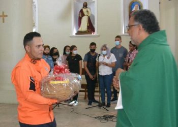 Protección Civil Mariño celebró 21 años de la institución con misa de acción de gracias