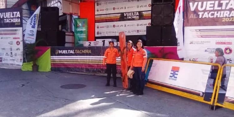 continúa labores de prevención durante la edición número 58 de la Vuelta al Táchira en Bicicleta 2023