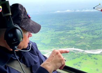 Inspección de labores en el sur del lago