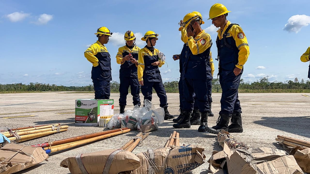 equipo de extinción de incendios