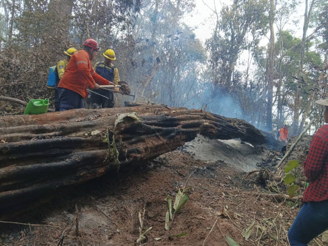 labores de extinción de incendios