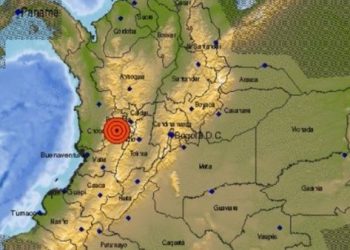 Reportan sismo de magnitud 5,6 en Colombia