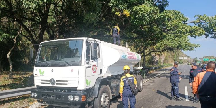Sistema Nacional de Gestión de riesgo combate incendio forestal en Maripérez