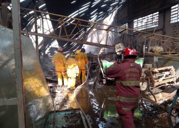 SNGR atendió incendio de galpón en Cúa