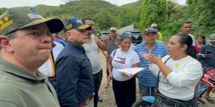 Supervisan acciones de atención a población de Sucre afectada por desbordamiento del río Manzanares