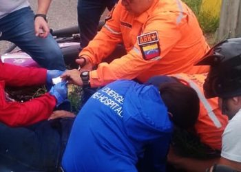 Héroes naranja atendieron siniestro vial en San Cristóbal