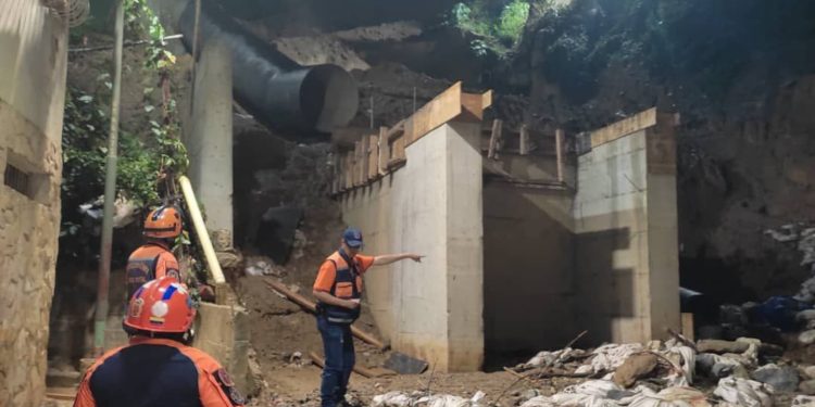 Protección Civil inspecciona sector de Cotiza tras las recientes lluvias