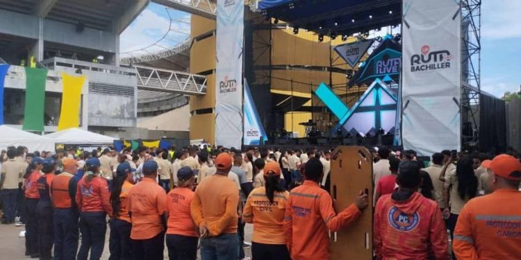 Sistema Nacional de Gestión de Riesgos dice presente en la Gran Celebración de «La Ruta Live Bachiller» en Guayana