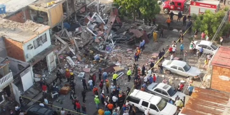 SNRG realizó labores de mitigación de riesgo tras explosión por gas doméstico en Anzoátegui