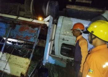 REDAN Guayana mitiga riesgos tras volcamiento de Camión en Bolívar