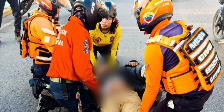 GRUMAE atendió colisión vehicular en el estado Anzoátegui