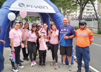 Protección Civil Valera activó guardia preventiva en la caminata por el Día de la Lucha contra el Cáncer de Mama
