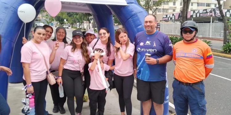 Protección Civil Valera activó guardia preventiva en la caminata por el Día de la Lucha contra el Cáncer de Mama