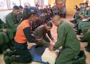 DNPCAD culminó el curso de Primeros Auxilios dirigido al personal de la FANB en el estado Bolívar