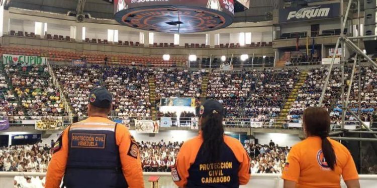 Protección Civil Carabobo resguarda celebración del día de la Venerable Imagen de Nuestra Señora del Socorro