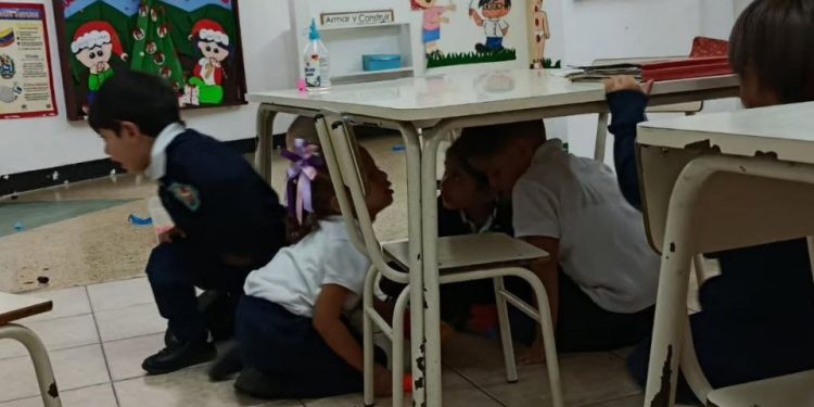 Protección Civil realizó simulacro de evacuación sísmica en el estado Miranda