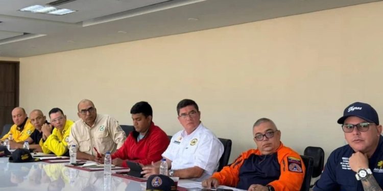 Gobernación de Aragua se reunió con organismos de seguridad para prevención de la entidad ante el periodo de sequía