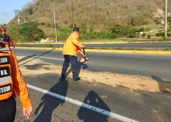 Protección Civil mitiga riesgos tras derrame de hidrocarburo en el estado Anzoátegui