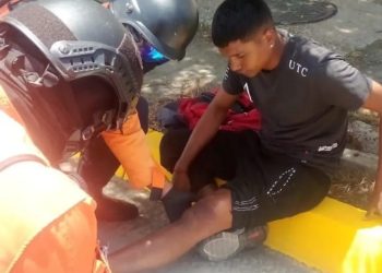 REDAN atendió a joven lesionado tras colisión en el estado Nueva Esparta
