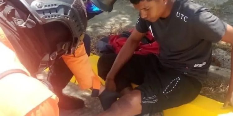 REDAN atendió a joven lesionado tras colisión en el estado Nueva Esparta