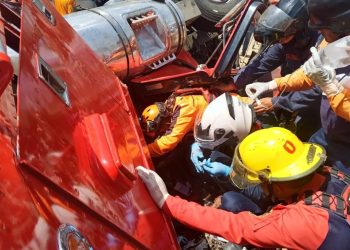 SNGR atendió un accidente de tránsito en el estado Sucre