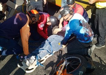 PC proporcionó asistencia prehospitalaria a un lesionado tras colisión en el estado Trujillo