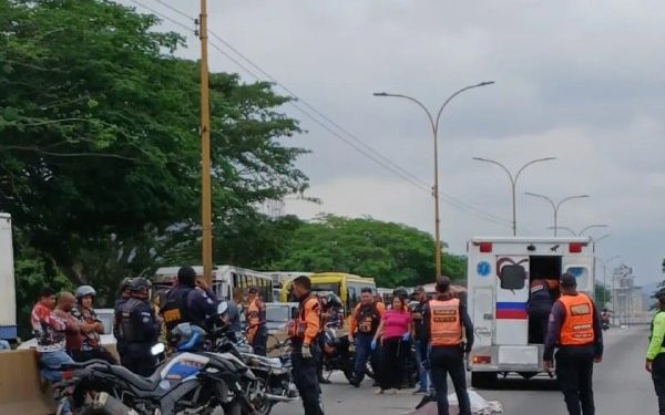 PC atendió colisión en la autopista Tocuyito-Valencia en el estado Carabobo