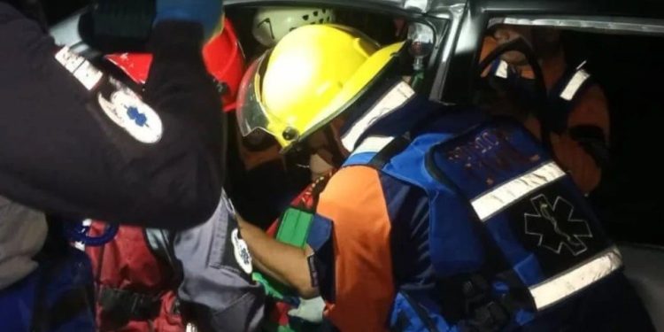 Protección Civil atendió colisión en el municipio Iribarren del estado Lara