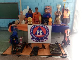 PC Portuguesa instala puesto informativo en el Colegio Sagrado Corazón de Jesús