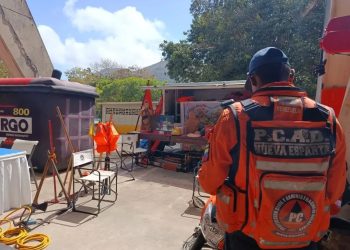 Protección Civil instaló un puesto de información preventiva en la «Gran Feria del Transporte Urbano 2026”