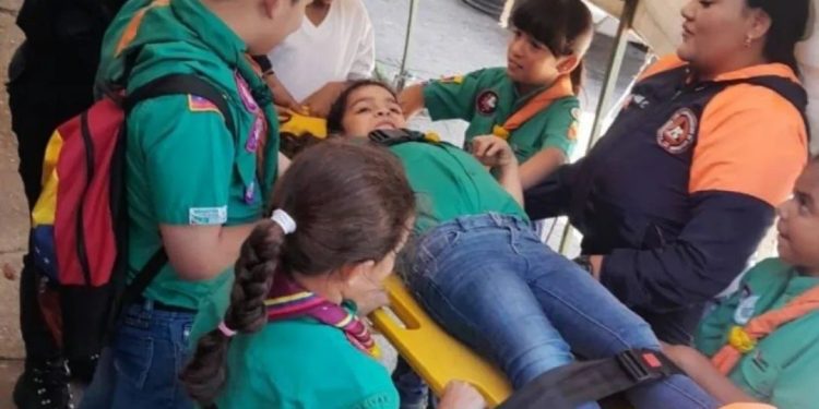 Protección Civil Bolívar capacitó a grupo de Scouts en materia de prevención y primeros auxilios