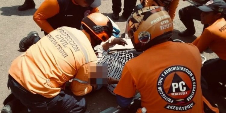 PC atiende colisión vehicular en el estado Anzoátegui