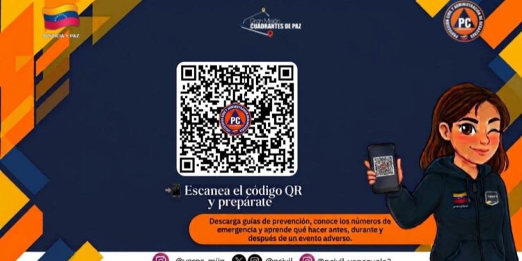 La DNPCAD insta a la población a escanear código QR en materia de Gestión de Riesgo
