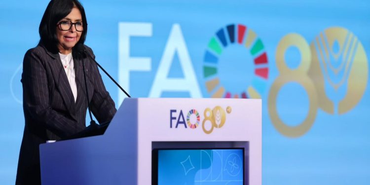 Presidenta Rodríguez agradece a la FAO por su acompañamiento tras el doblete sísmico