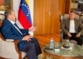Viceministro Oti Paituvi visita al embajador Timoteo Zambrano en Madrid